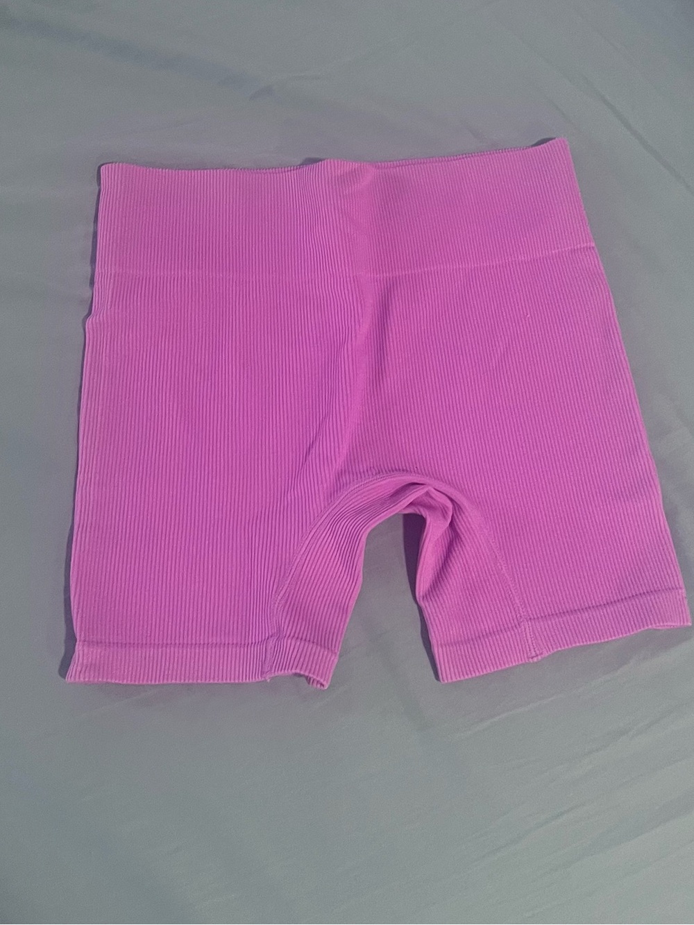 wild fable Ribbed High-Waist Bike Shorts - Bright Pink